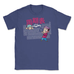 Funny Anime Periodic Table Learning Elements Meme graphic Unisex - Purple