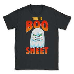 This is Boo Sheet Funny Halloween Ghost Unisex T-Shirt - Black