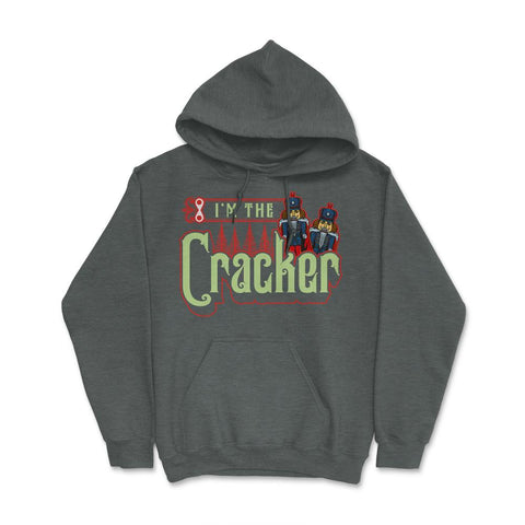 I’m The Cracker Funny Matching Xmas Design For Her graphic Hoodie - Dark Grey Heather
