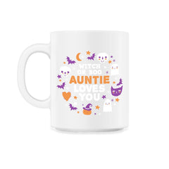 Witch or Boo Auntie Loves You Halloween Reveal design - 11oz Mug - White