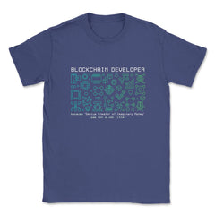 Blockchain Developer Definition For Bitcoin & Crypto Fans design - Purple