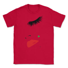 Irish Eyelashes in Vogue St Patrick Sexy Unisex T-Shirt - Red