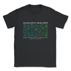 Blockchain Developer Definition For Bitcoin & Crypto Fans design - Black
