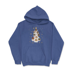Owls XMAS Tree T-Shirt Cute Funny Humor Tee Gift Hoodie - Royal Blue