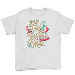 First Time Mom Youth Tee - White