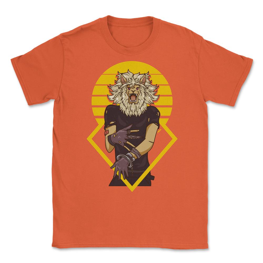 Leo Zodiac Sign Retro Vintage Anime Zodiac Art product Unisex T-Shirt - Orange