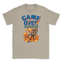 Game Over Back to Retro T-Rex Dinosaur Shirt Gift T-Shirt Unisex - Cream