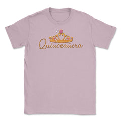 15 Year Old Vintage Quinceanera Crown Birthday Girl Cute print Unisex - Light Pink