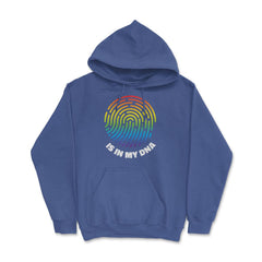 Is In My DNA Rainbow Flag Gay Pride Fingerprint Design product Hoodie - Royal Blue