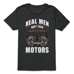 Real Men Don’t Need Motors Cycling & Bicycle Riders graphic - Premium Youth Tee - Black