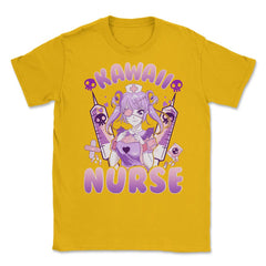 Anime Girl Nurse Design Gift product Unisex T-Shirt - Gold