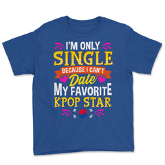 K-POP Star Lover for Korean music Fans design Youth Tee - Royal Blue