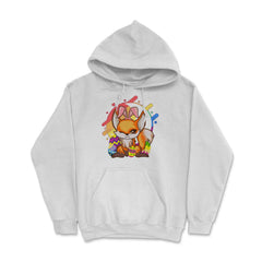 Easter Fox with Bunny Ears Cute & Hilarious Gift product Hoodie - White