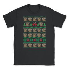 Owl-gly XMAS T-Shirt Owl Cute Funny Humor Tee Gift Unisex T-Shirt - Black