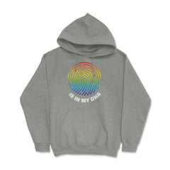 Is In My DNA Rainbow Flag Gay Pride Fingerprint Design product Hoodie - Grey Heather