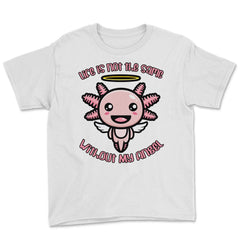 Axolotl Angel Life Is Not The Same Without My Angel graphic Youth Tee - White