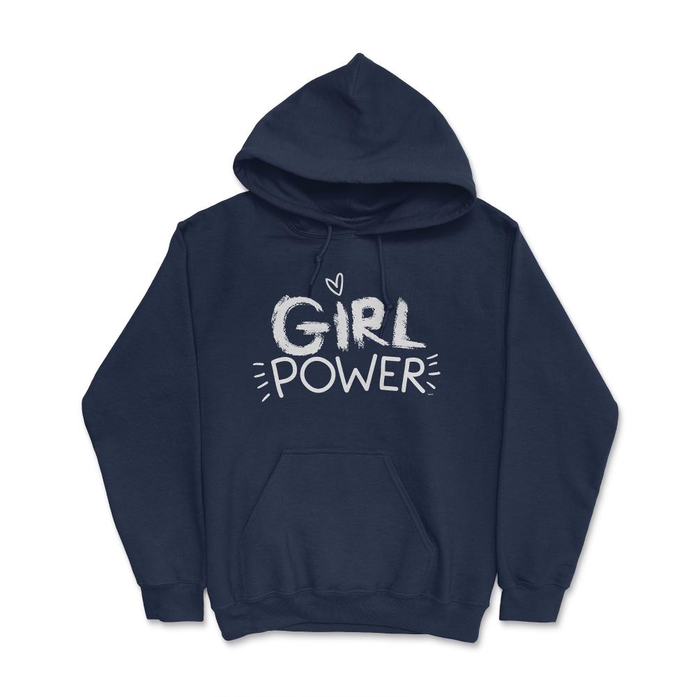 Girl Power Words T-Shirt Feminism Shirt Top Tee Gift Hoodie - Navy