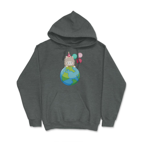 Happy Earth Day Llama Funny Cute Gift for Earth Day product Hoodie - Dark Grey Heather
