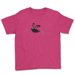Black Cat Face Halloween T Shirt  & Gifts Youth Tee - Heliconia