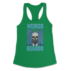 Weirdo with a Beardo Funny Bearded Skeleton with Glasses product - Kelly Green
