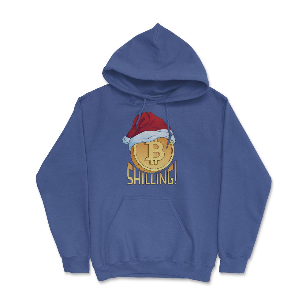 Santa Bitcoin Shilling! Hilarious Trending Meme Crypto print Hoodie - Royal Blue