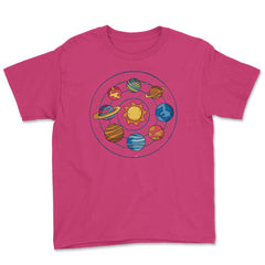 Solar System Planets Funny Planets Pluto Included Gift graphic Youth - Heliconia