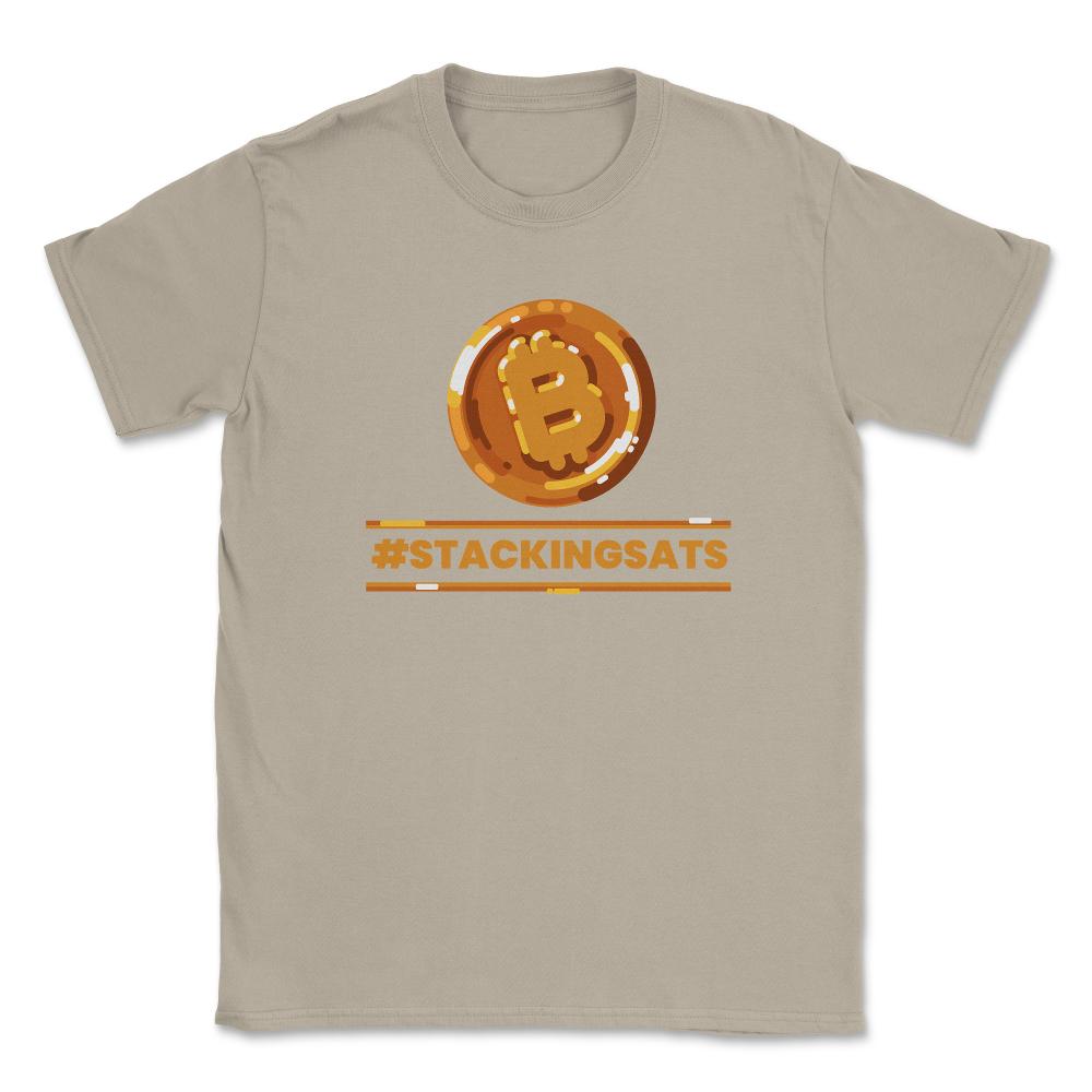 Bitcoin #StackingSats For Crypto Fans or Traders product Unisex - Cream