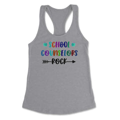 Funny School Counselors Rock Trendy Counselor Appreciation product - Heather Grey