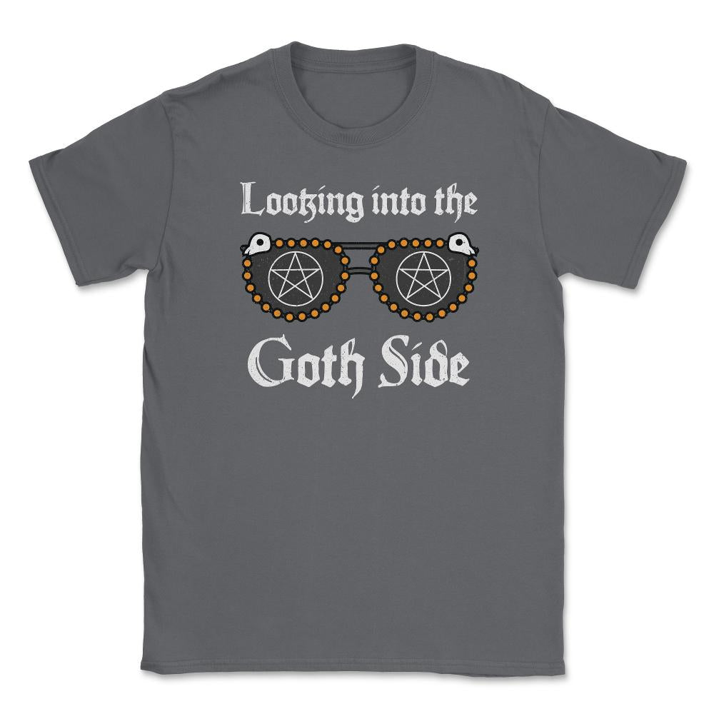 Looking into the Goth Side Punk Grunge Gothic Sunglasses product - Smoke Grey