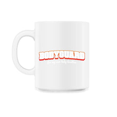 Bodyguard for my new baby brother-Big Brother graphic - 11oz Mug - White