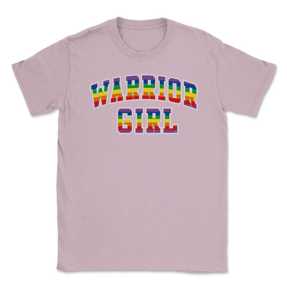 Warrior Girl Pride t-shirt Gay Pride Month Shirt Tee Gift Unisex - Light Pink