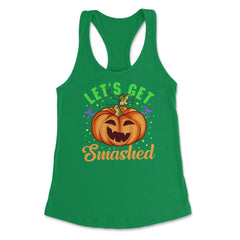 Halloween Costume Let’s Get Smashed Pumpkin for Him graphic Women's - Kelly Green