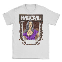 Magical Mom Funny Occult Vintage Halloween Unisex T-Shirt - White
