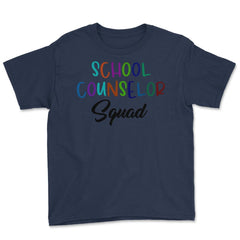 Funny School Counselor Squad Colorful Coworker Counselors design - Navy