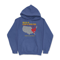 Cicada Invasion Coming to These States in US Map Funny print Hoodie - Royal Blue
