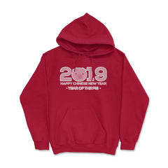 2019 Year of the Pig New Year T-Shirt & Gifts Hoodie - Red