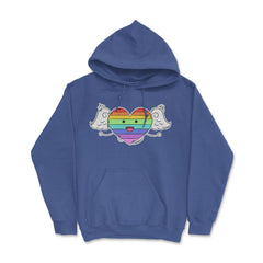 Rainbow Heart Gay Pride Month t-shirt Shirt Tee Gift Hoodie - Royal Blue