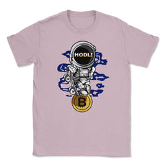 Bitcoin Astronaut HODL! Theme For Crypto Fans or Traders design - Light Pink