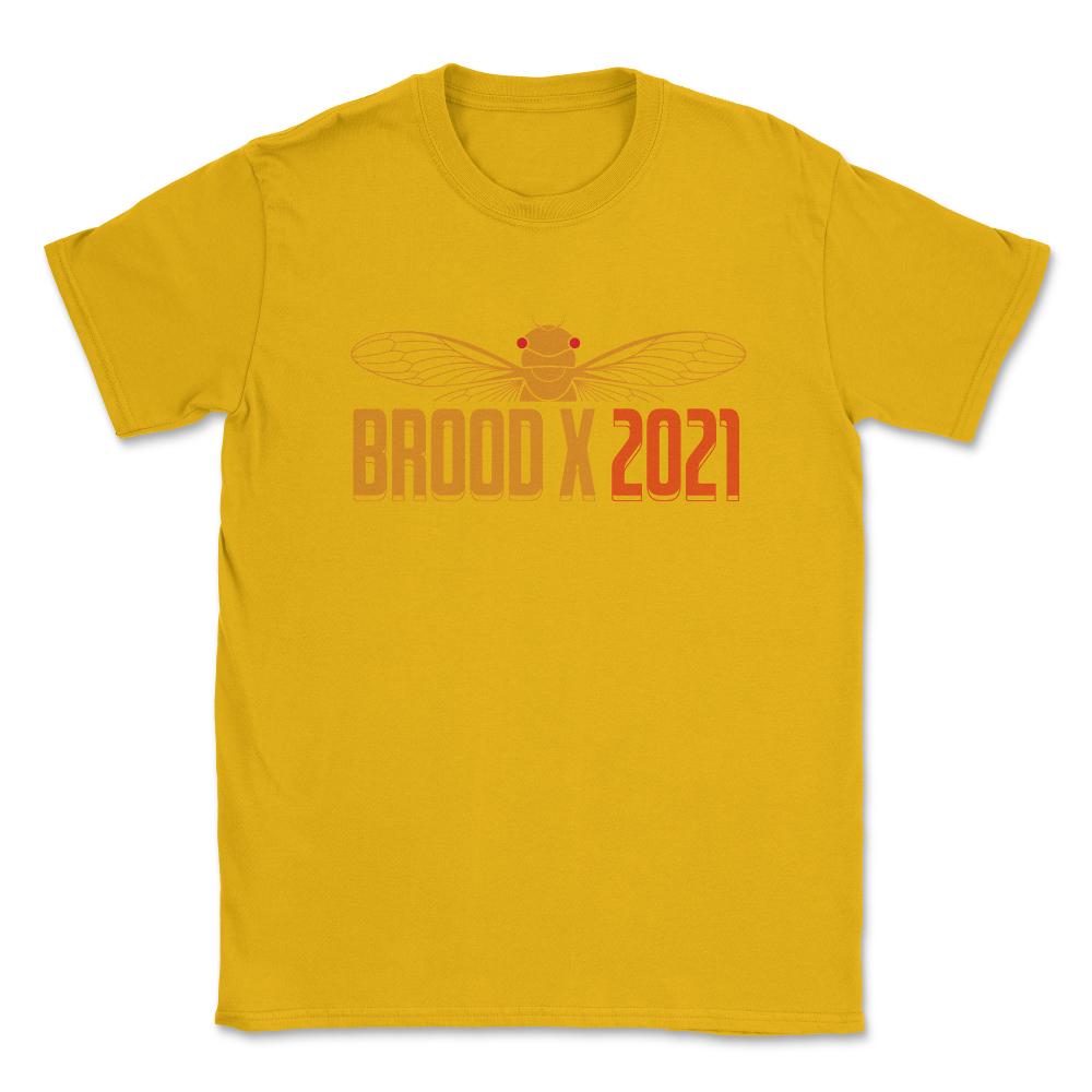 Cicada Brood X 2021 Reemergence Theme Minimalist product Unisex - Gold