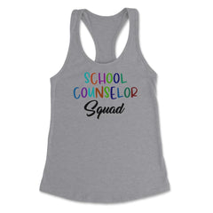 Funny School Counselor Squad Colorful Coworker Counselors design - Heather Grey