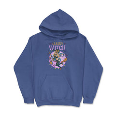 Anime Classy Witch Design graphic Hoodie - Royal Blue