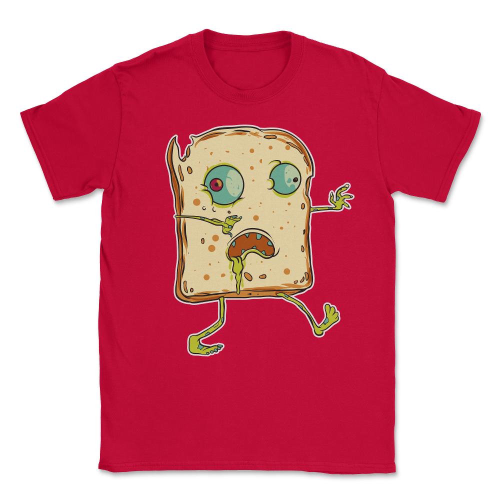 Zombie Bread Funny Halloween Character Trick'Treat Unisex T-Shirt - Red