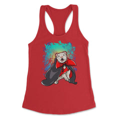 Ferret Dracula Hilarious Halloween Animal Character graphic Women's - Red