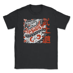 Japanese Snake Vintage American Traditional Tattoo Style Art graphic - Unisex T-Shirt - Black