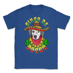 Cinco de Doggo Funny Dalmatian Dog for Cinco de Mayo design Unisex - Royal Blue