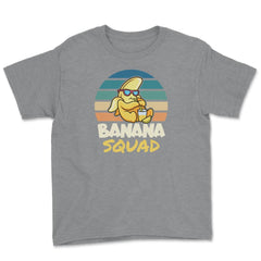 Banana Squad Lovers Funny Banana Fruit Lover Cute graphic Youth Tee - Grey Heather