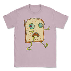 Zombie Bread Funny Halloween Character Trick'Treat Unisex T-Shirt - Light Pink
