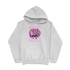 Bladers Rule! For Roller Blades Skaters Inline skating graphic Hoodie - White