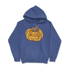 Jack O Unicorn Pumpkin Halloween T Shirt Gifts Hoodie - Royal Blue
