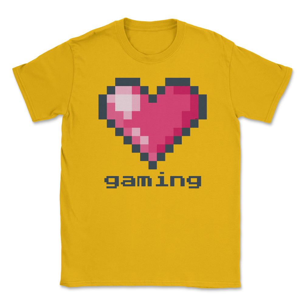 Love Gaming Unisex T-Shirt - Gold